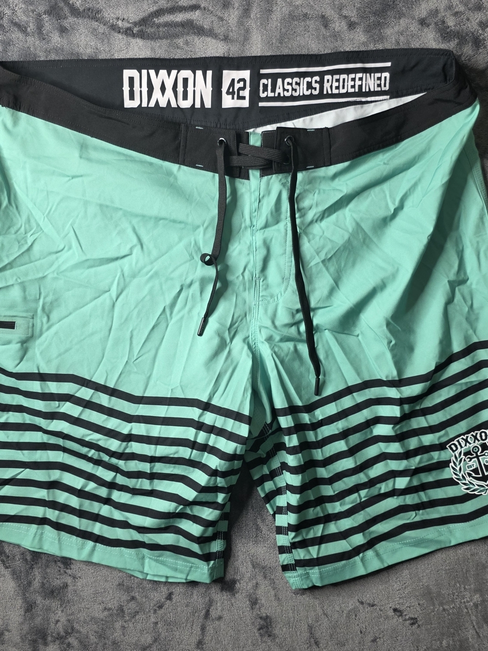 DIXXON Closeout Boardshorts Striped Men's Sz 42